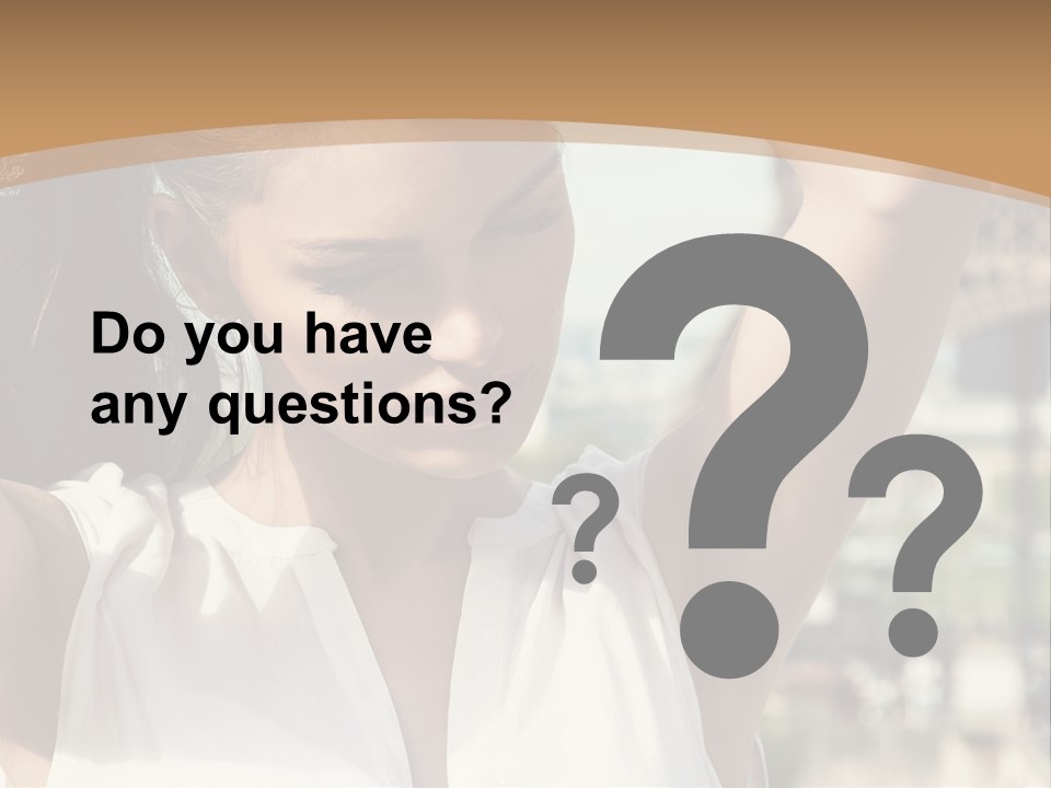 A Woman In Front Of The Eiffel Tower Powerpoint Presentation PowerPoint Template