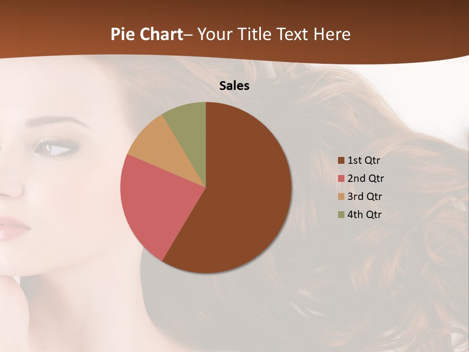 A Woman Laying Down With Her Hair In The Air PowerPoint Template