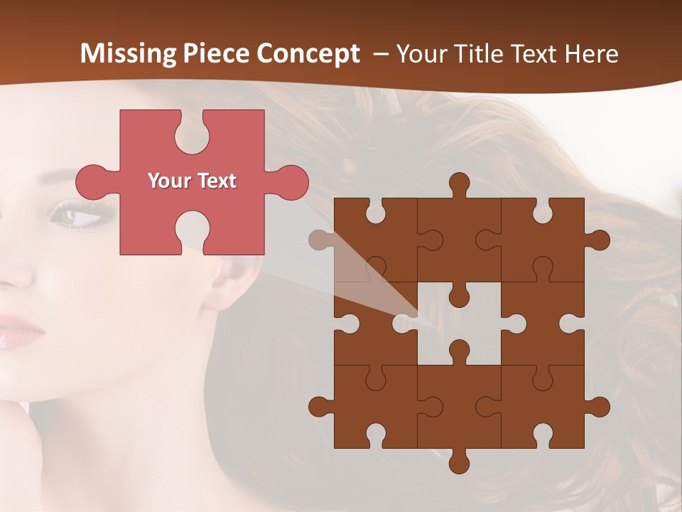 A Woman Laying Down With Her Hair In The Air PowerPoint Template