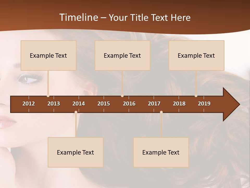 A Woman Laying Down With Her Hair In The Air PowerPoint Template