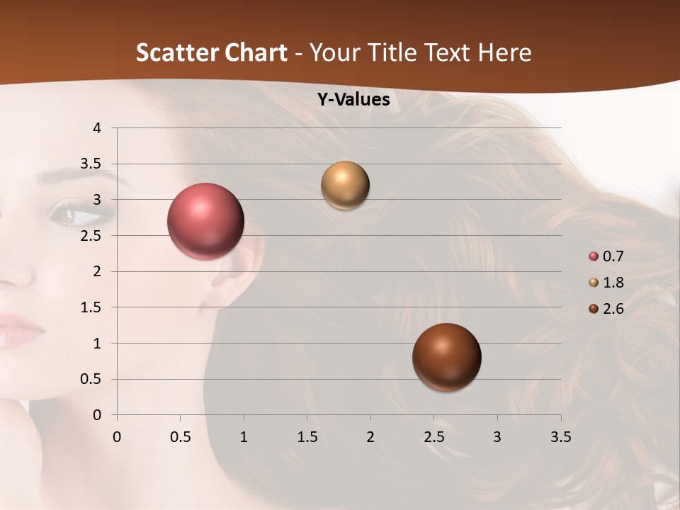 A Woman Laying Down With Her Hair In The Air PowerPoint Template