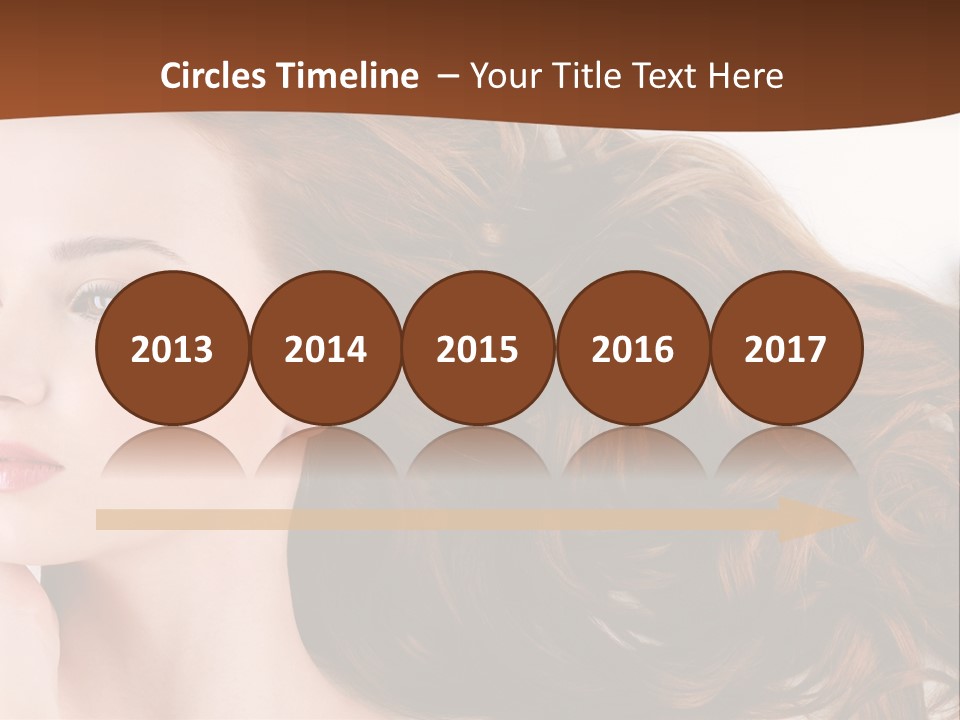 A Woman Laying Down With Her Hair In The Air PowerPoint Template