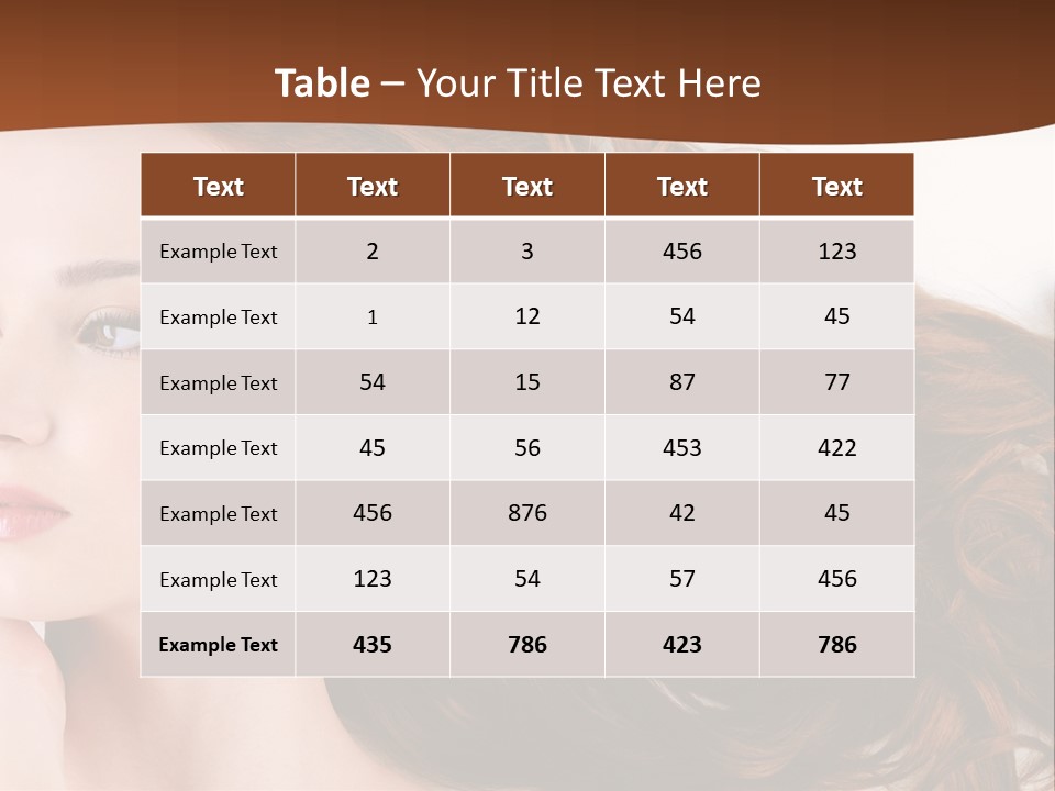 A Woman Laying Down With Her Hair In The Air PowerPoint Template