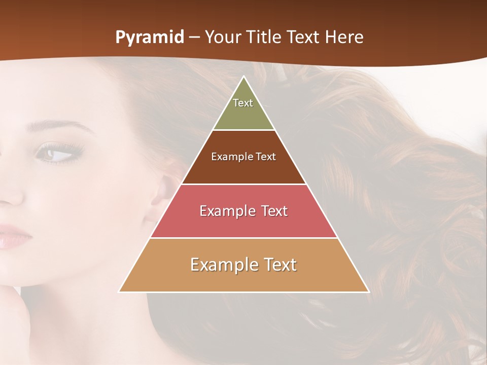 A Woman Laying Down With Her Hair In The Air PowerPoint Template