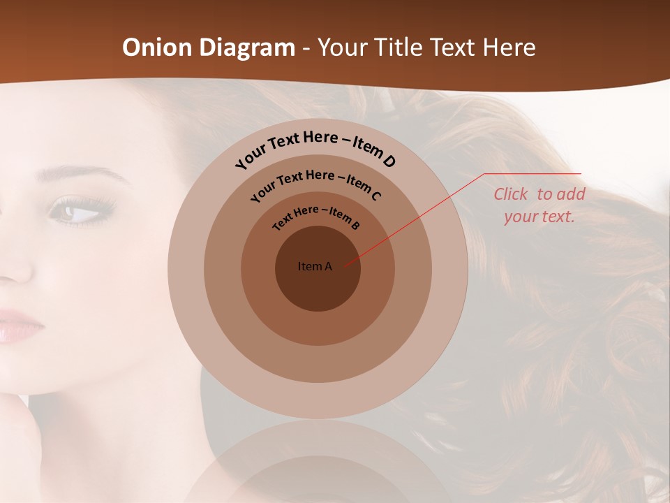 A Woman Laying Down With Her Hair In The Air PowerPoint Template