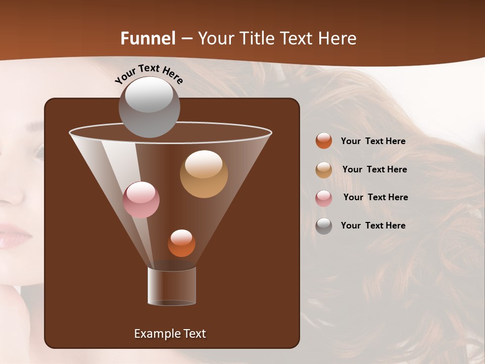 A Woman Laying Down With Her Hair In The Air PowerPoint Template