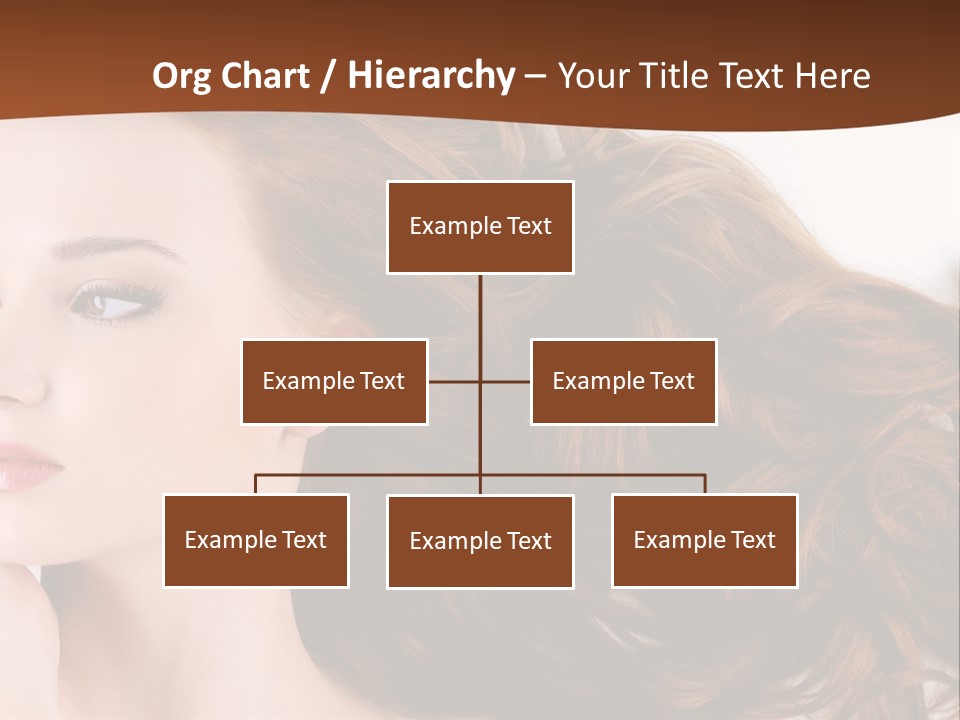 A Woman Laying Down With Her Hair In The Air PowerPoint Template