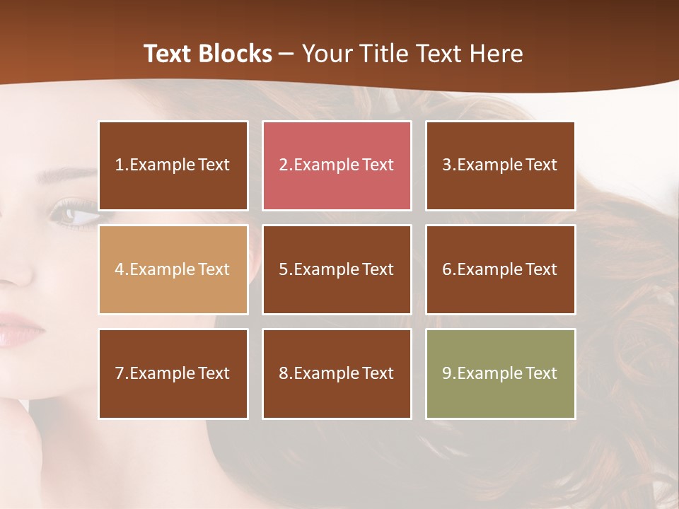 A Woman Laying Down With Her Hair In The Air PowerPoint Template