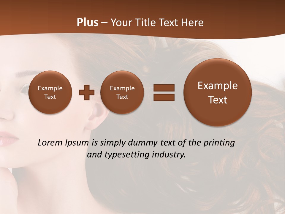 A Woman Laying Down With Her Hair In The Air PowerPoint Template