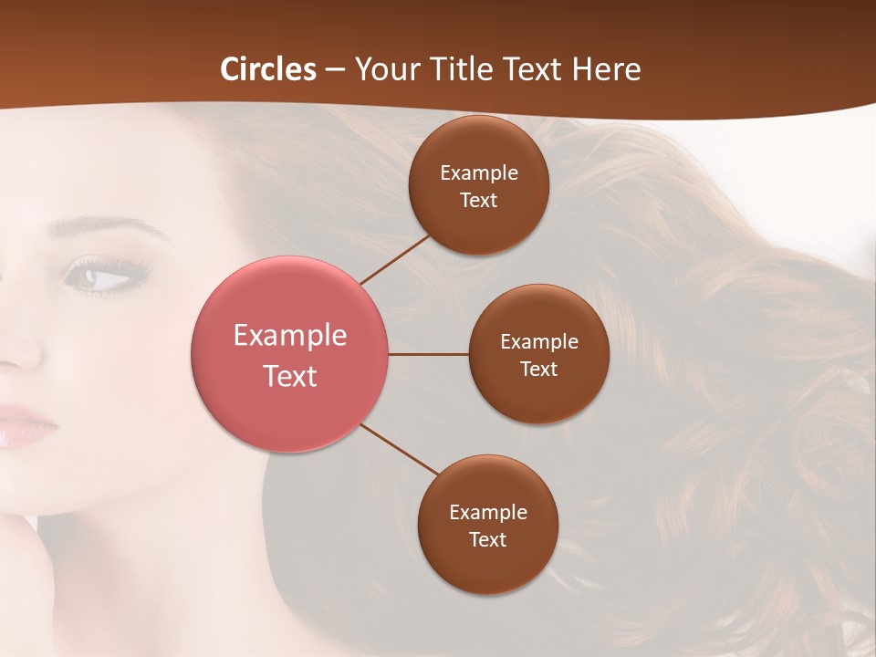 A Woman Laying Down With Her Hair In The Air PowerPoint Template