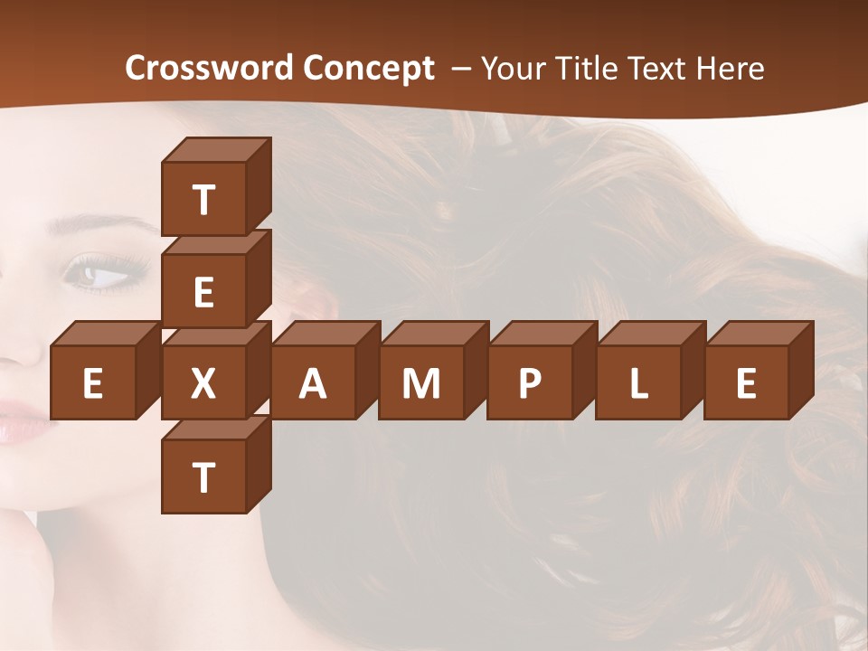 A Woman Laying Down With Her Hair In The Air PowerPoint Template