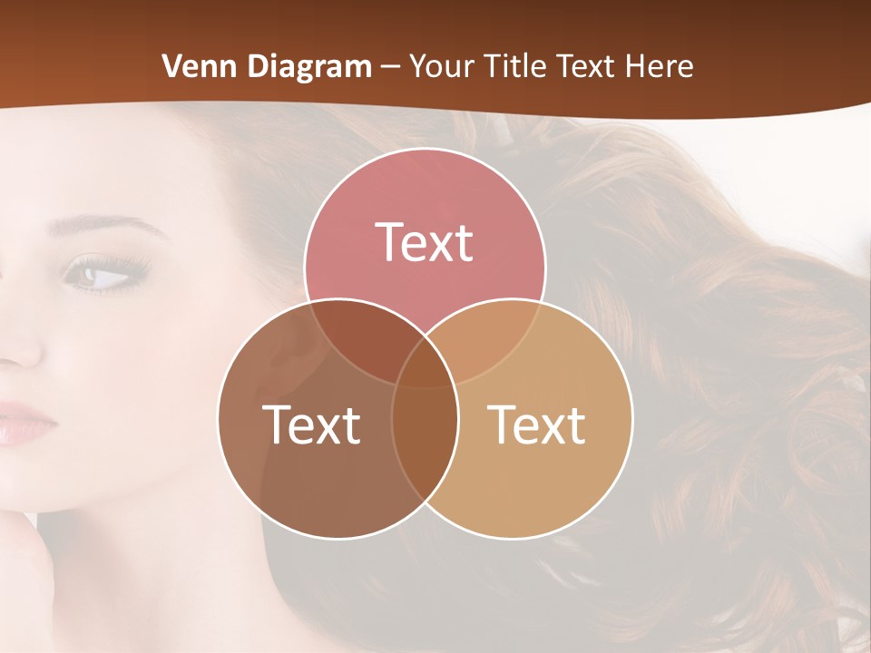 A Woman Laying Down With Her Hair In The Air PowerPoint Template