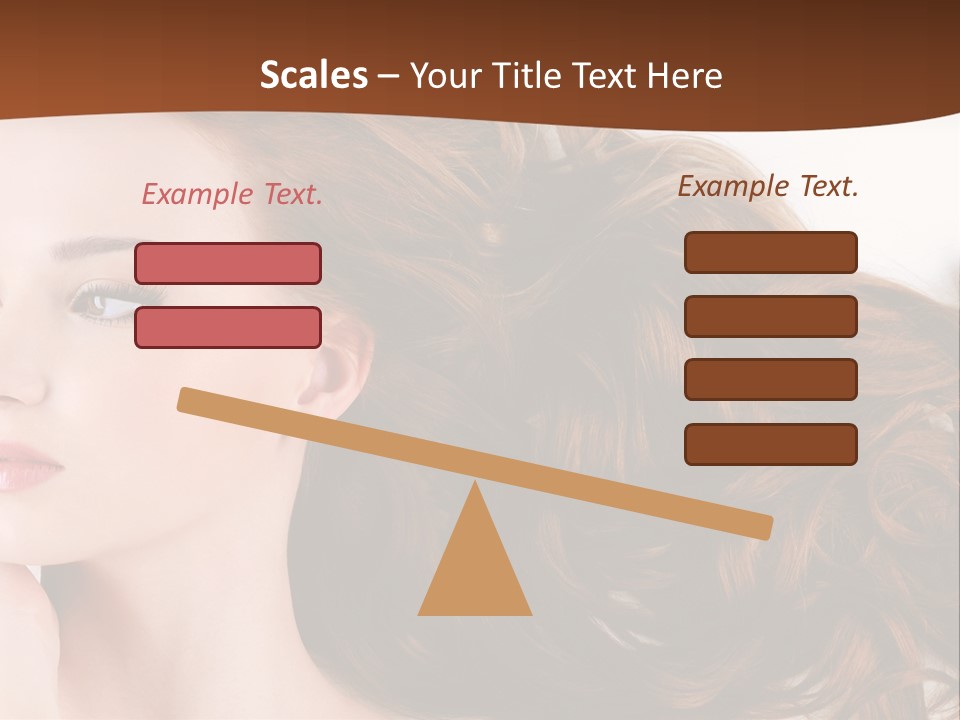 A Woman Laying Down With Her Hair In The Air PowerPoint Template