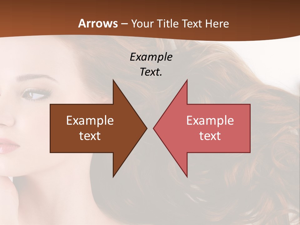 A Woman Laying Down With Her Hair In The Air PowerPoint Template