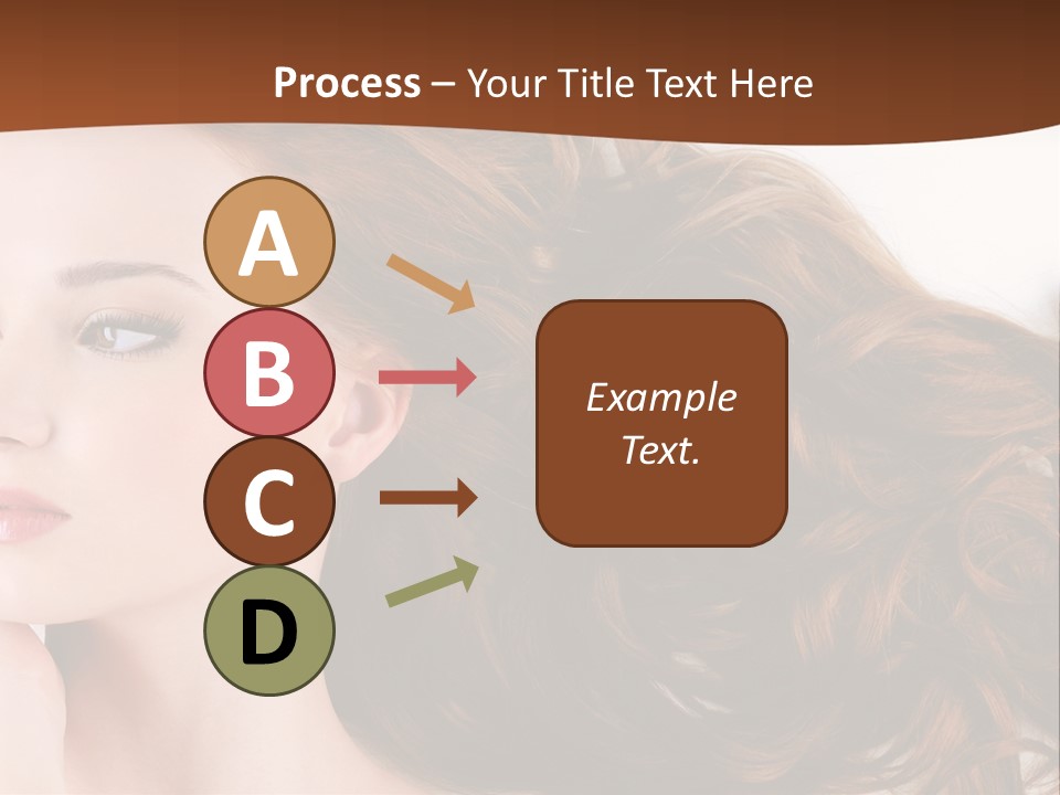 A Woman Laying Down With Her Hair In The Air PowerPoint Template