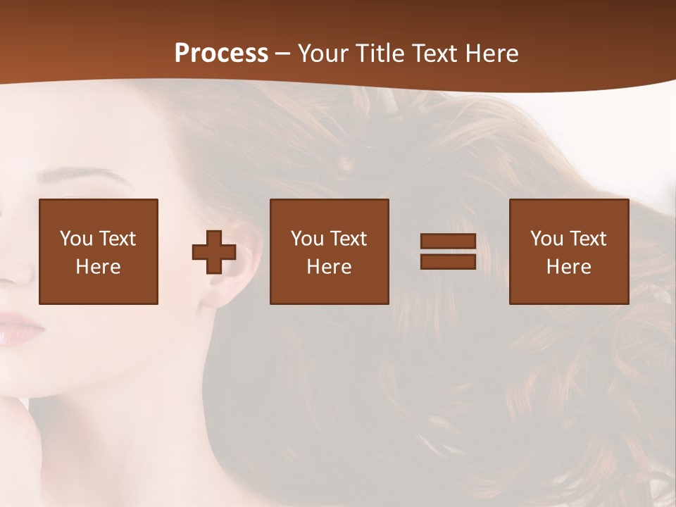 A Woman Laying Down With Her Hair In The Air PowerPoint Template