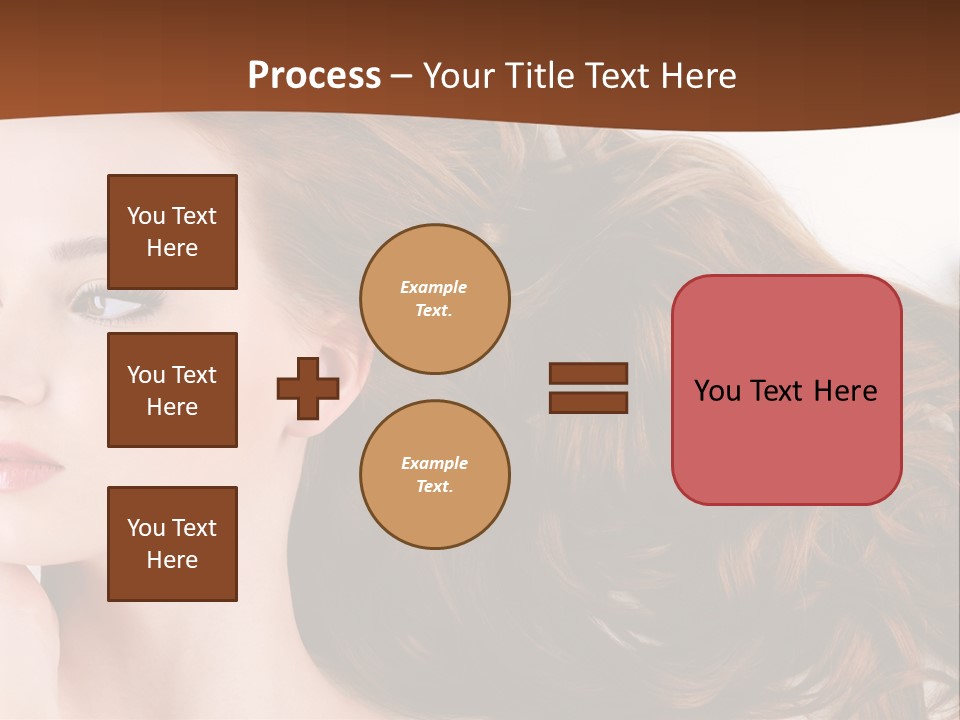 A Woman Laying Down With Her Hair In The Air PowerPoint Template