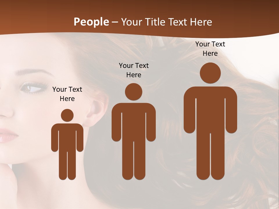 A Woman Laying Down With Her Hair In The Air PowerPoint Template