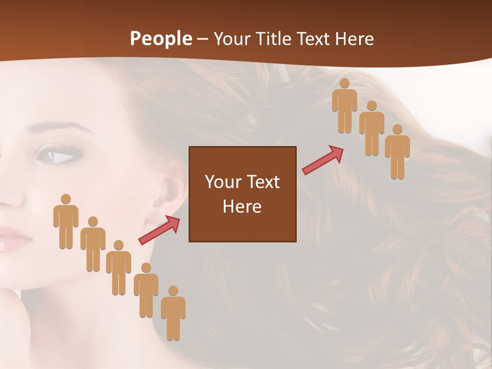 A Woman Laying Down With Her Hair In The Air PowerPoint Template