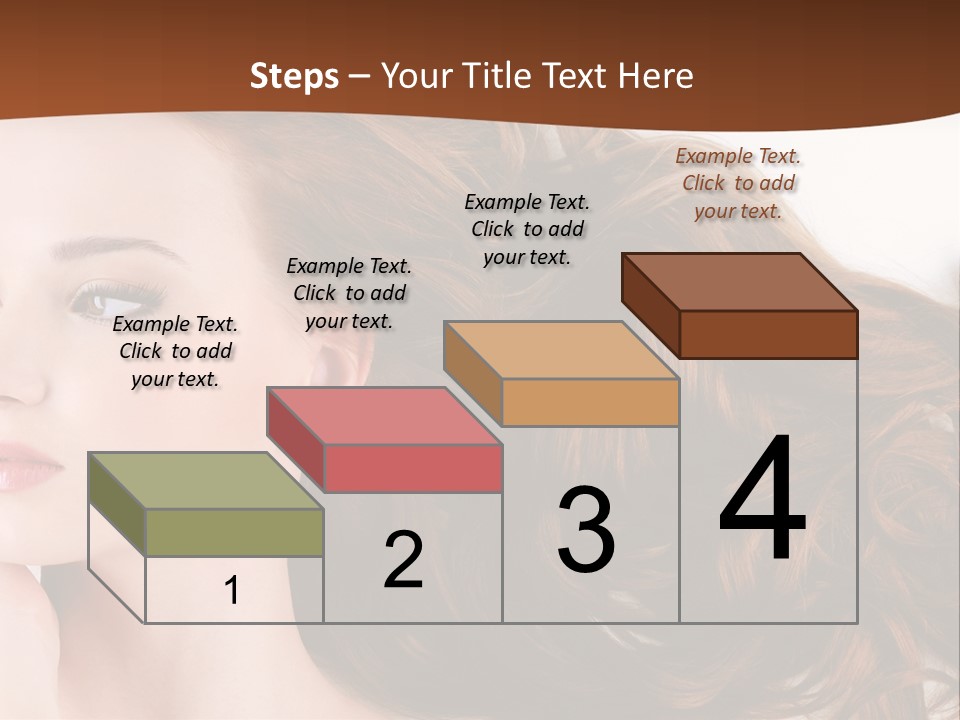 A Woman Laying Down With Her Hair In The Air PowerPoint Template