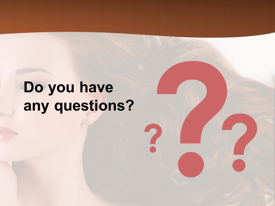 A Woman Laying Down With Her Hair In The Air PowerPoint Template