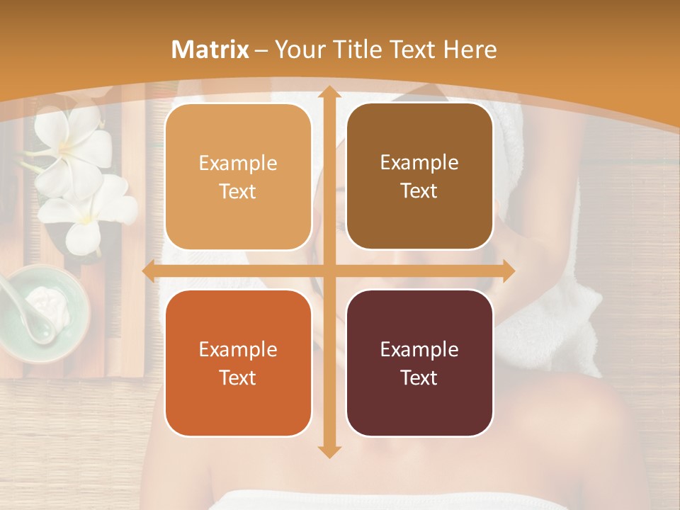 A Woman Getting A Massage In A Spa PowerPoint Template