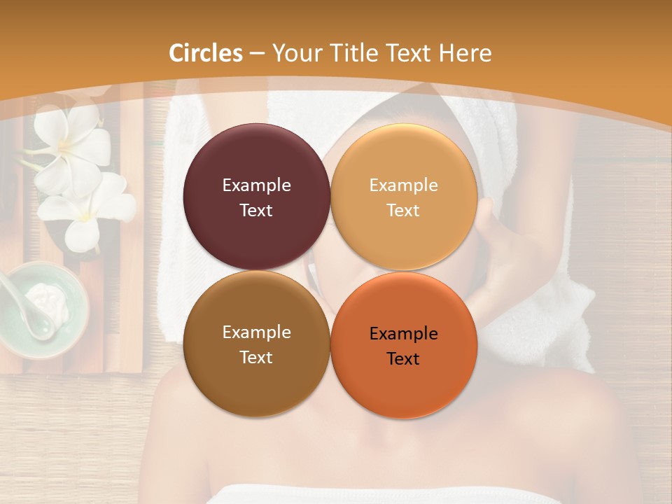 A Woman Getting A Massage In A Spa PowerPoint Template