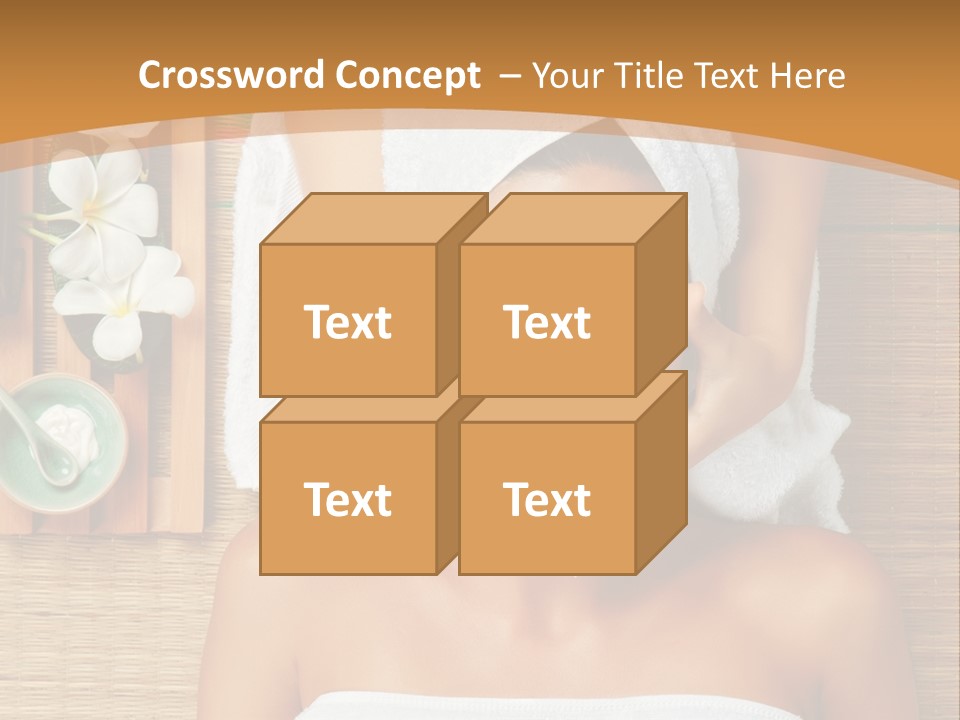 A Woman Getting A Massage In A Spa PowerPoint Template