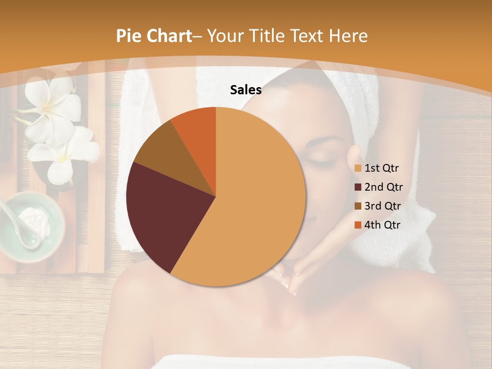 A Woman Getting A Massage In A Spa PowerPoint Template