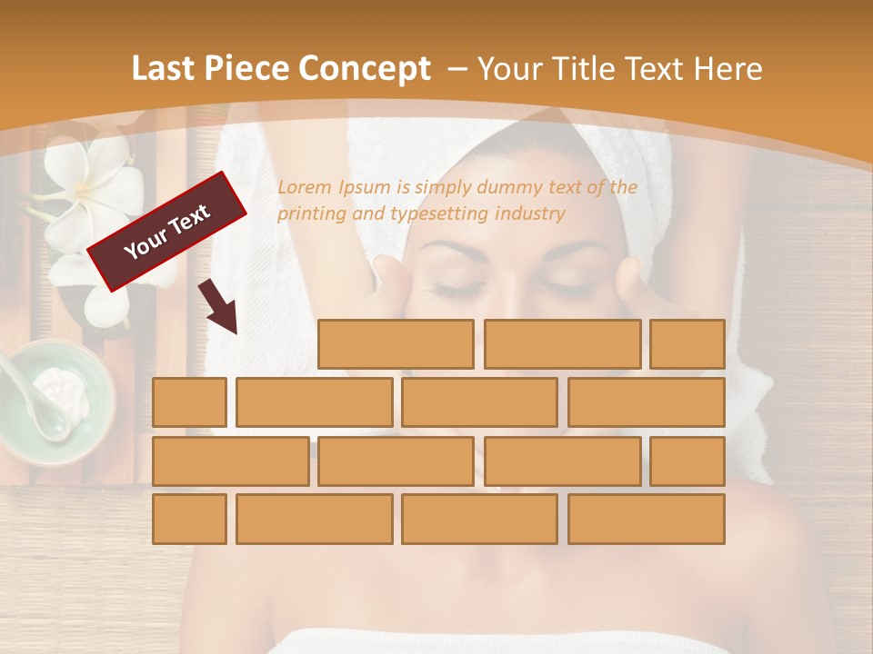 A Woman Getting A Massage In A Spa PowerPoint Template