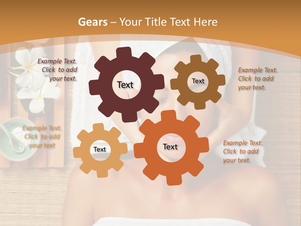 A Woman Getting A Massage In A Spa PowerPoint Template