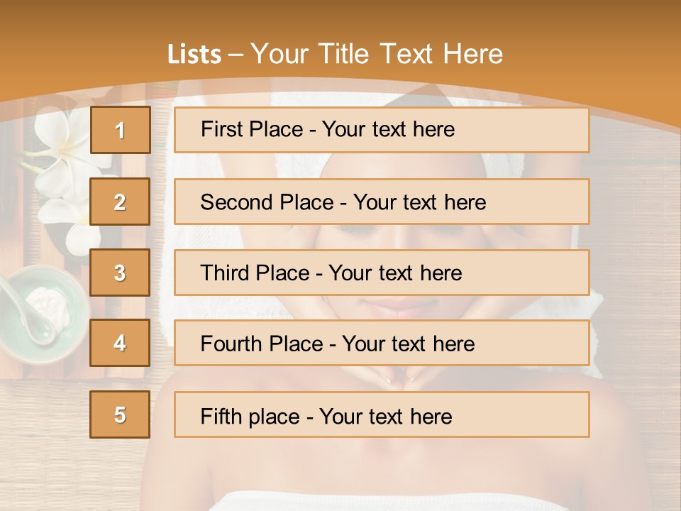 A Woman Getting A Massage In A Spa PowerPoint Template