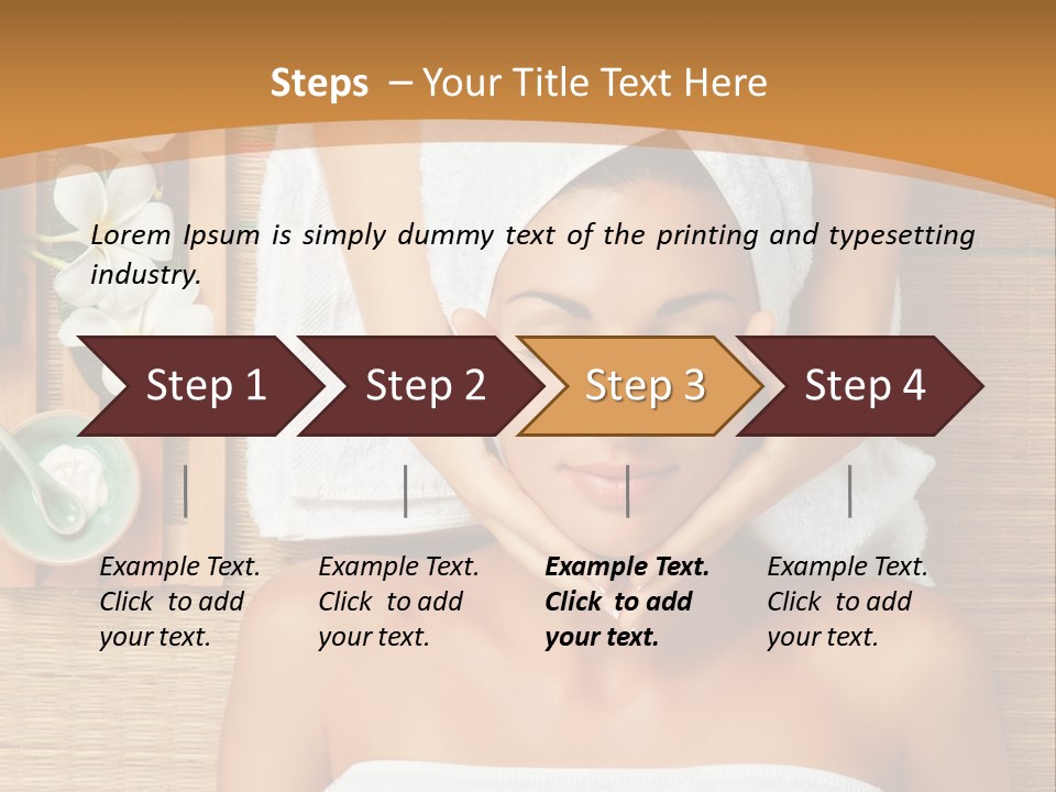 A Woman Getting A Massage In A Spa PowerPoint Template