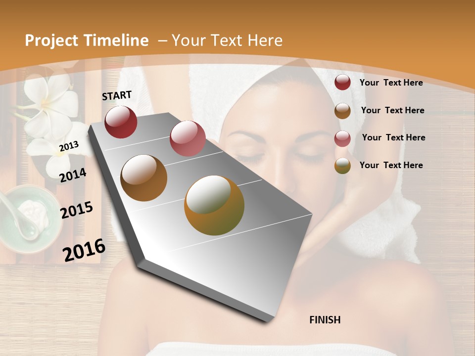 A Woman Getting A Massage In A Spa PowerPoint Template
