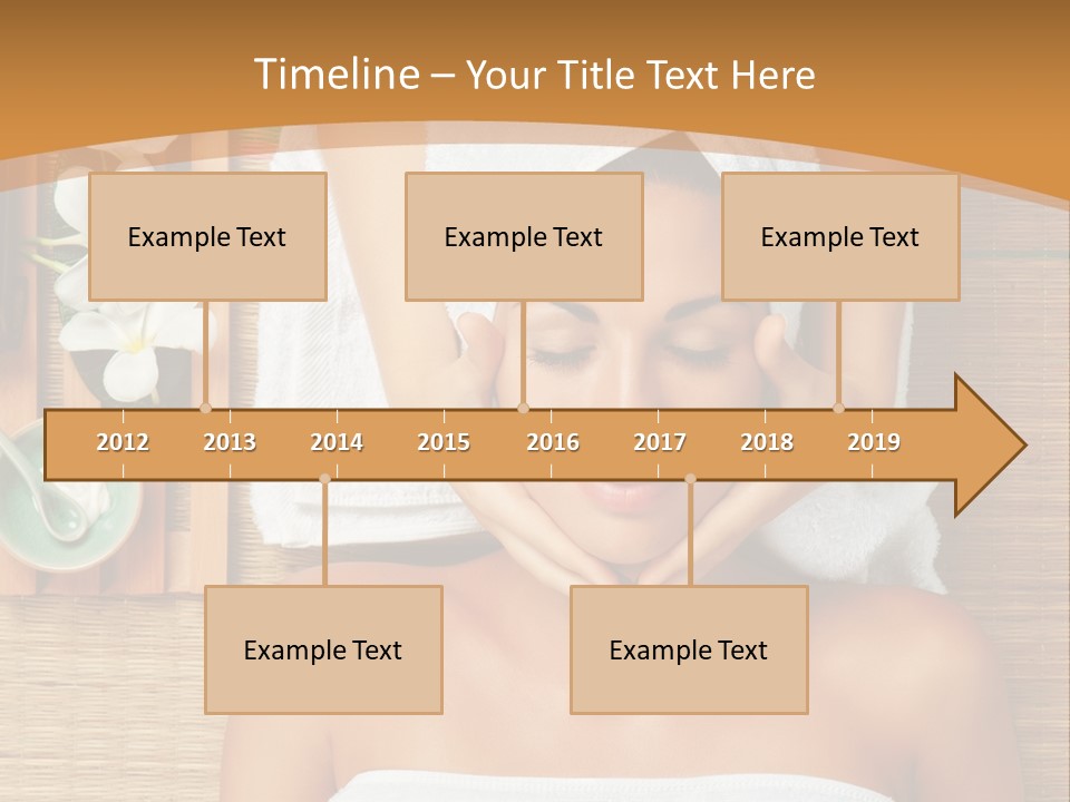 A Woman Getting A Massage In A Spa PowerPoint Template