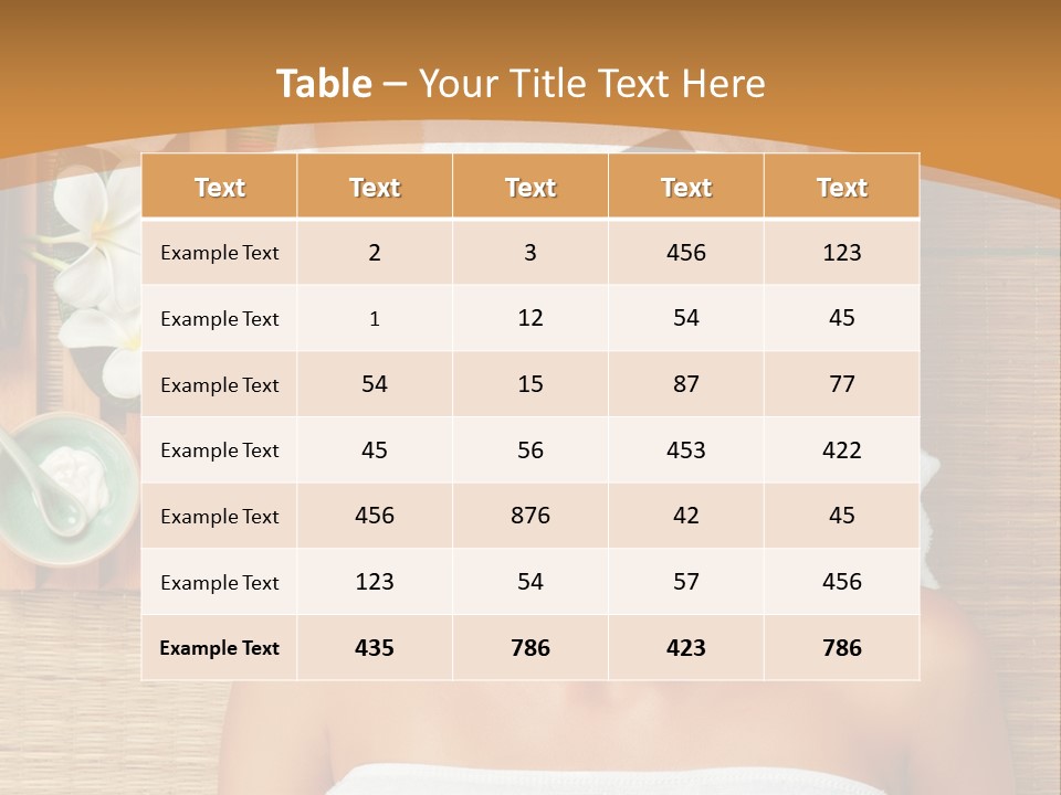 A Woman Getting A Massage In A Spa PowerPoint Template