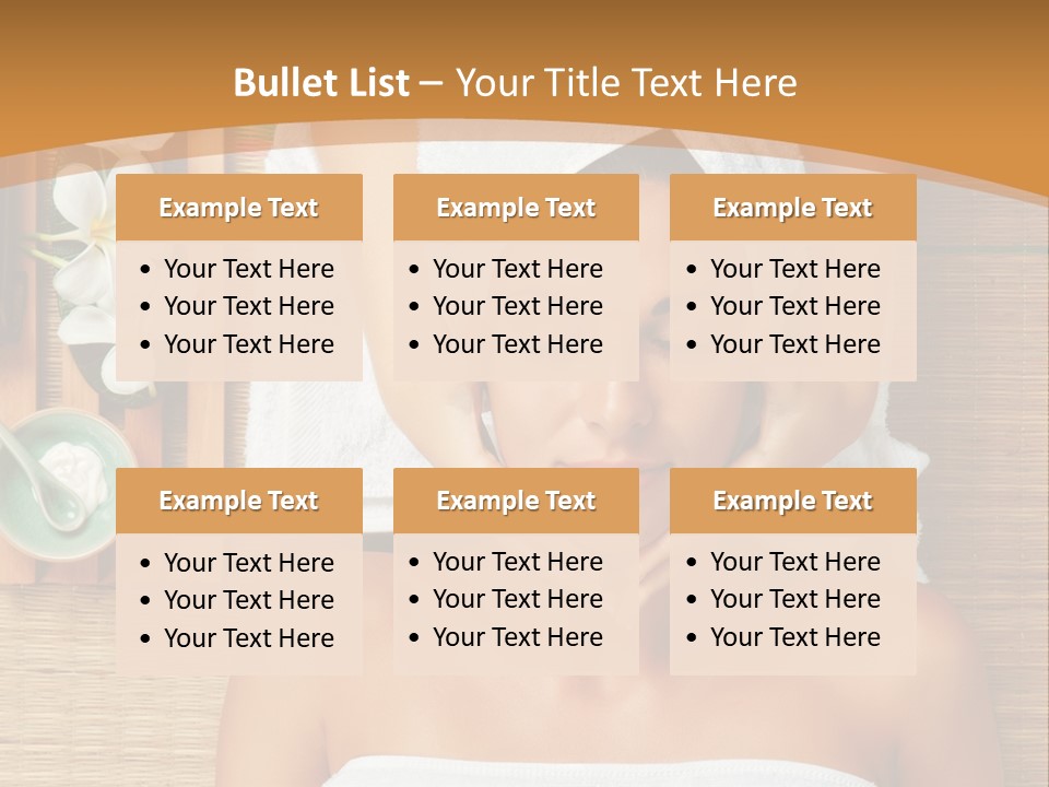 A Woman Getting A Massage In A Spa PowerPoint Template