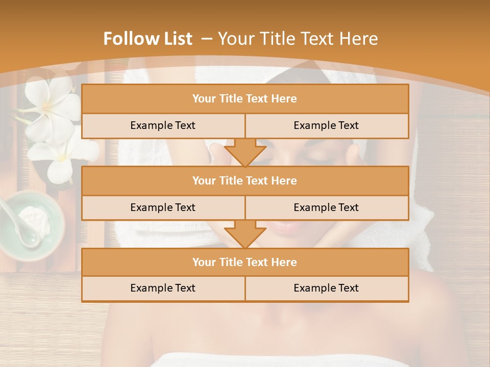 A Woman Getting A Massage In A Spa PowerPoint Template