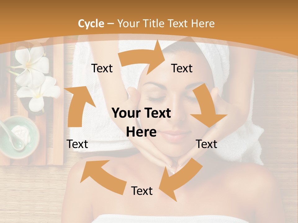 A Woman Getting A Massage In A Spa PowerPoint Template