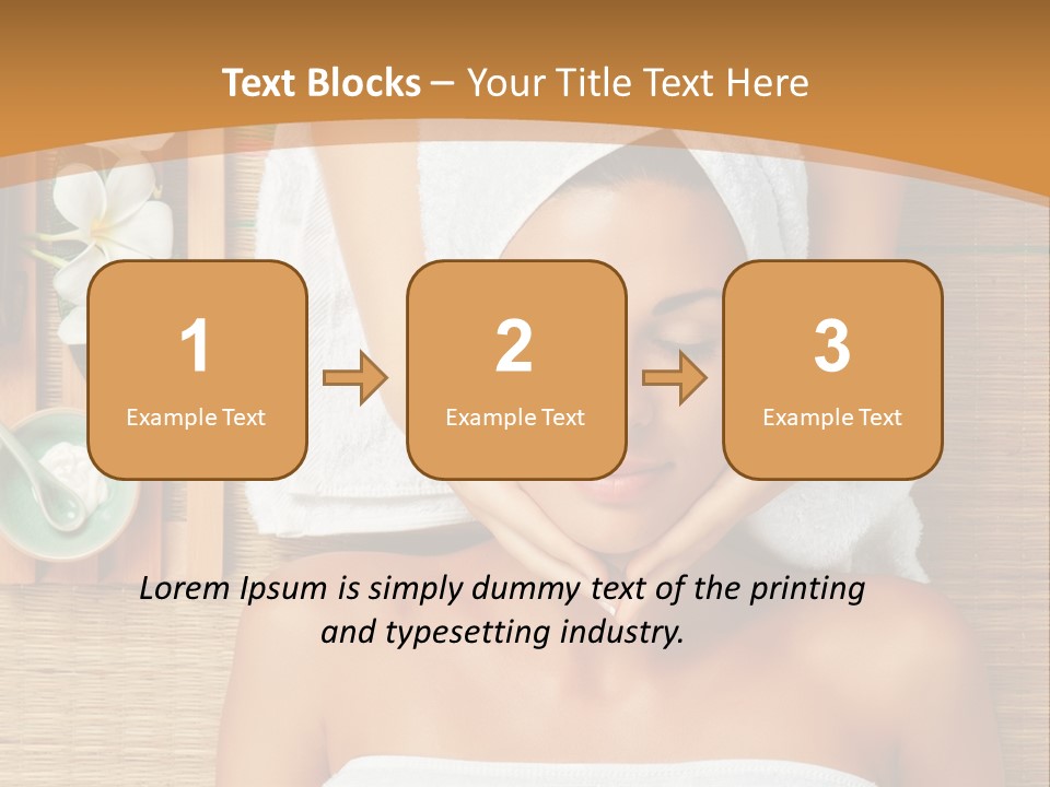 A Woman Getting A Massage In A Spa PowerPoint Template