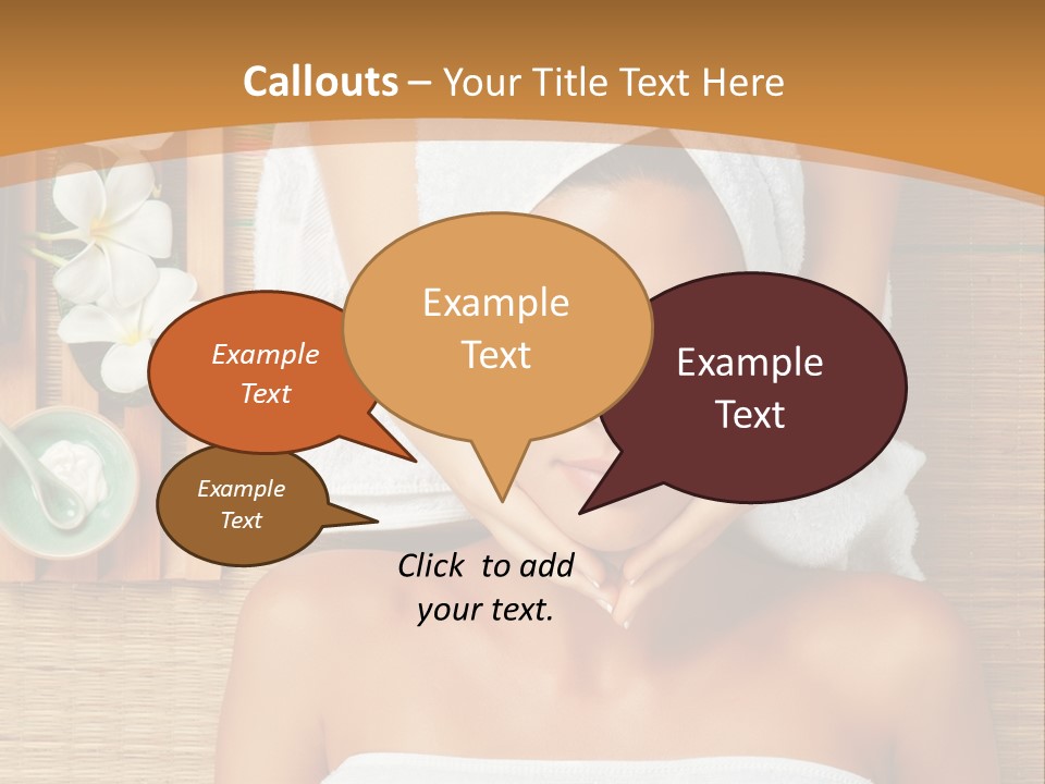 A Woman Getting A Massage In A Spa PowerPoint Template