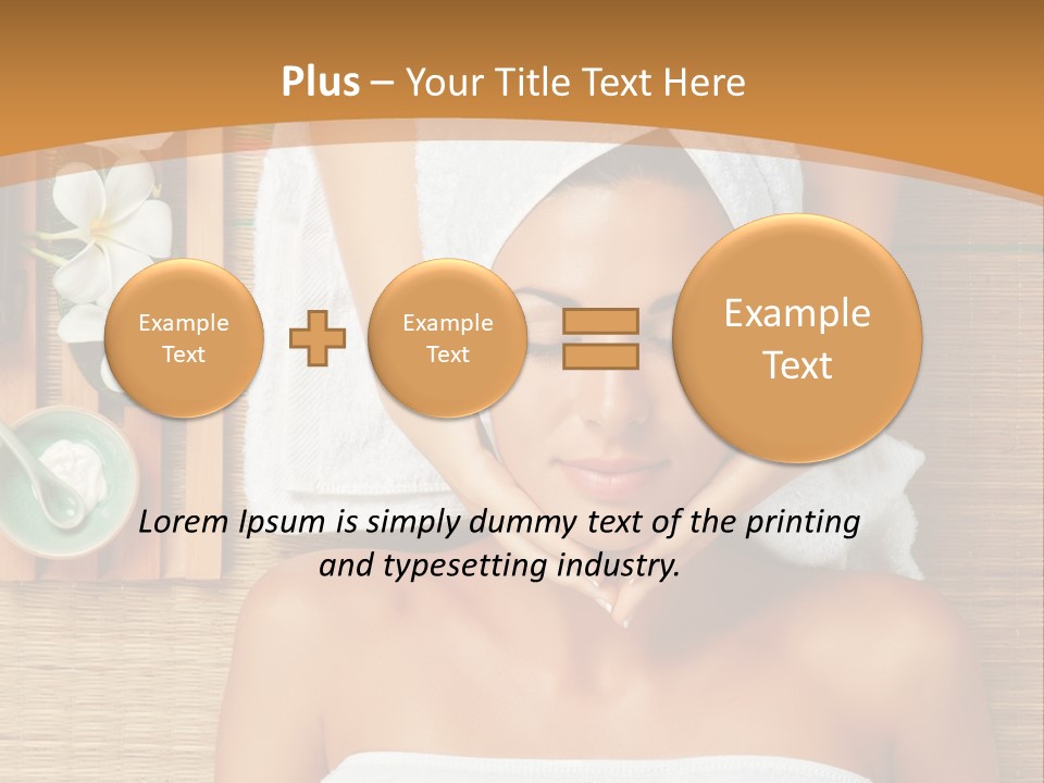 A Woman Getting A Massage In A Spa PowerPoint Template