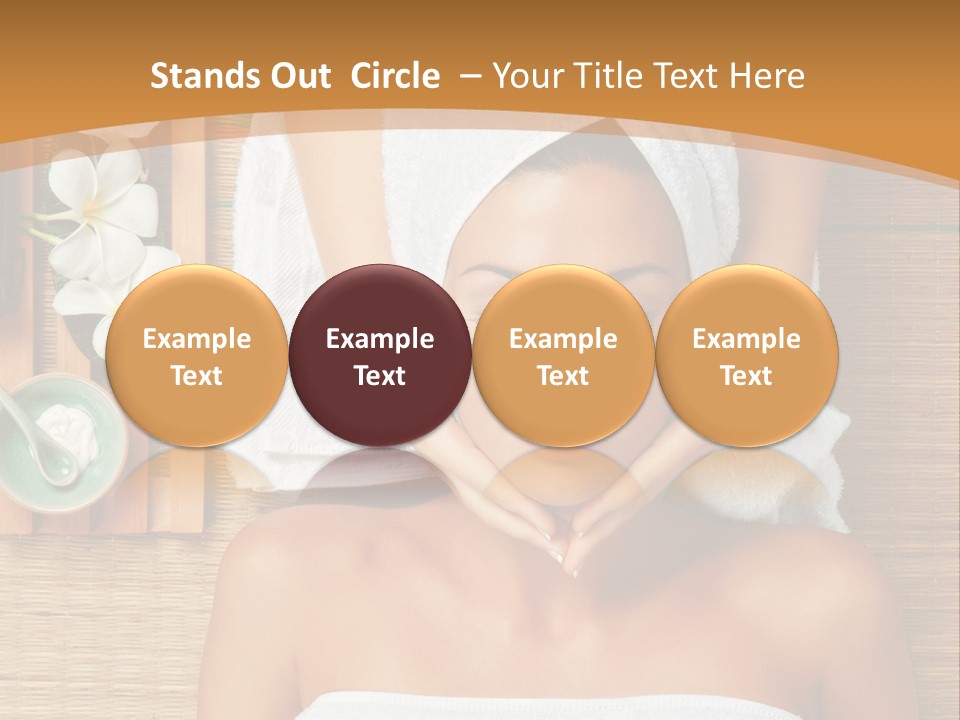 A Woman Getting A Massage In A Spa PowerPoint Template