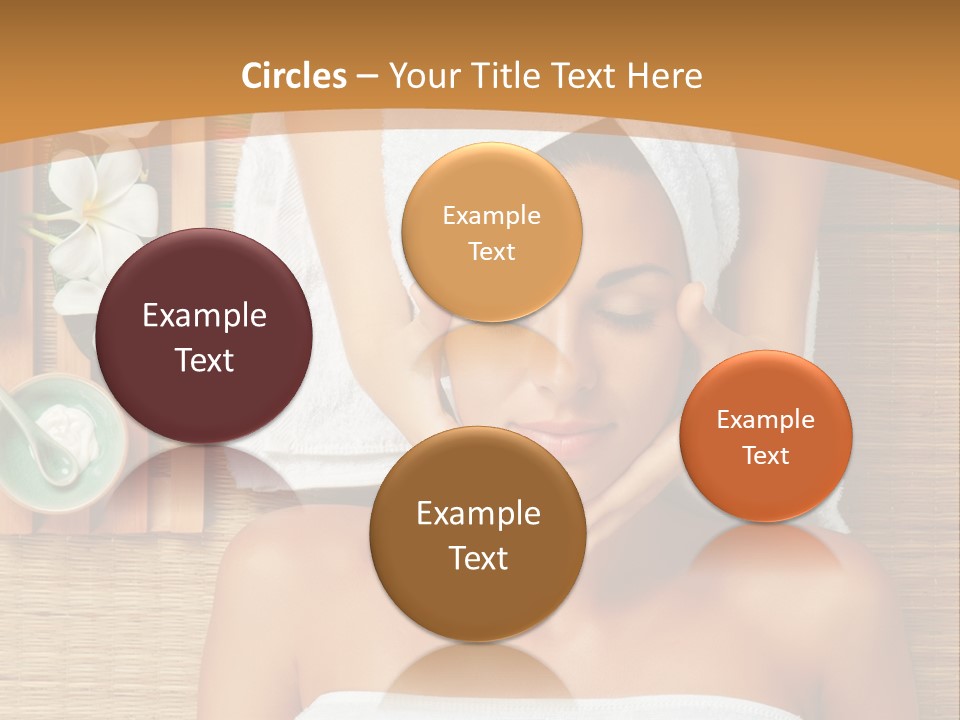 A Woman Getting A Massage In A Spa PowerPoint Template