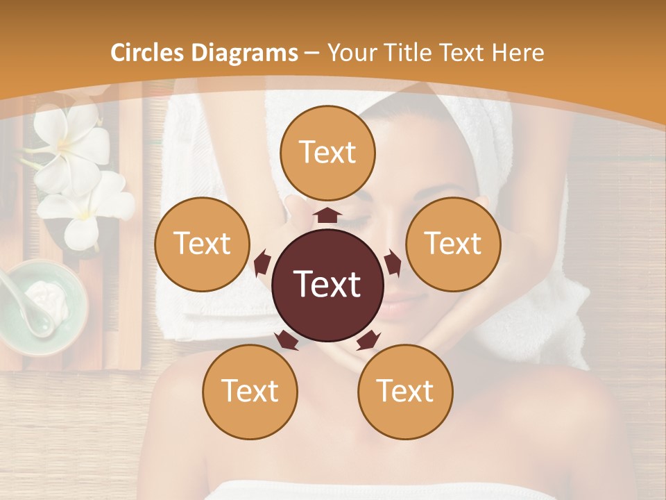 A Woman Getting A Massage In A Spa PowerPoint Template