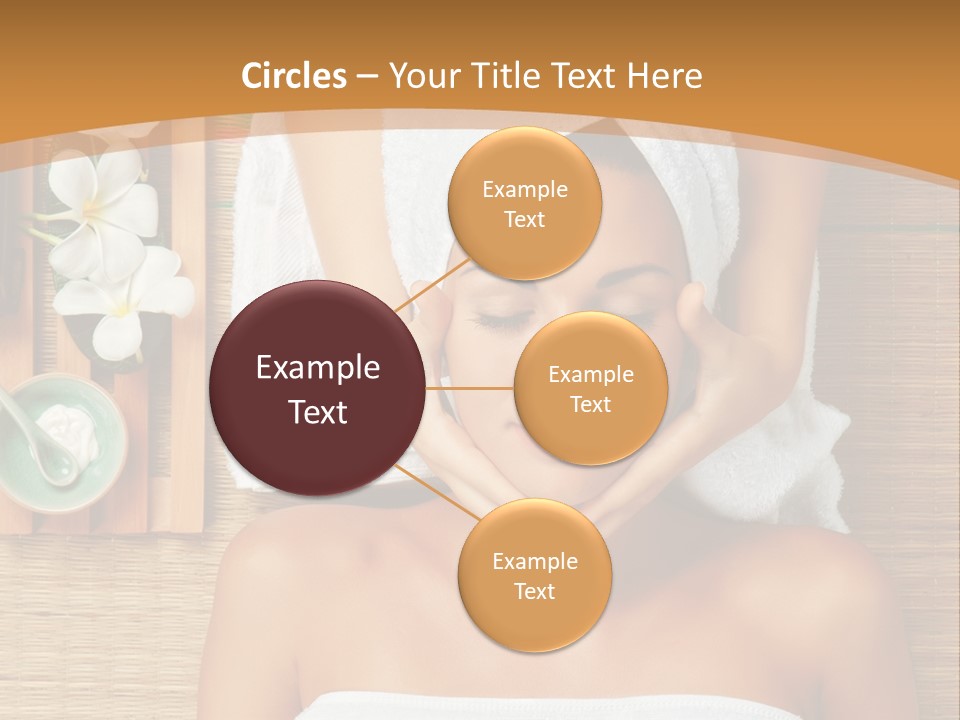 A Woman Getting A Massage In A Spa PowerPoint Template