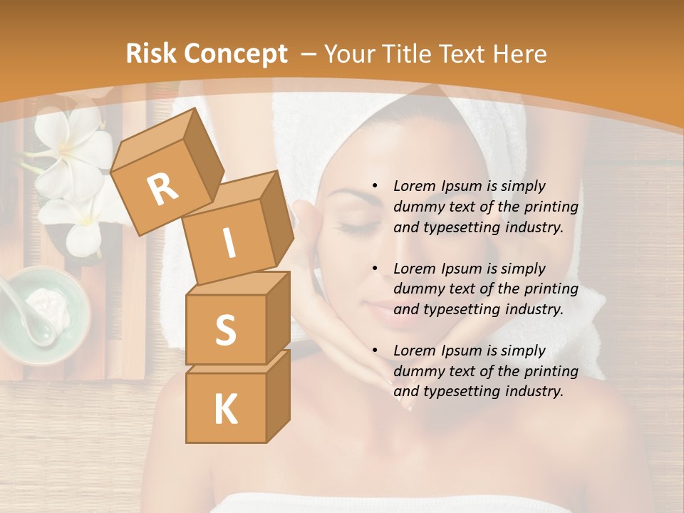 A Woman Getting A Massage In A Spa PowerPoint Template