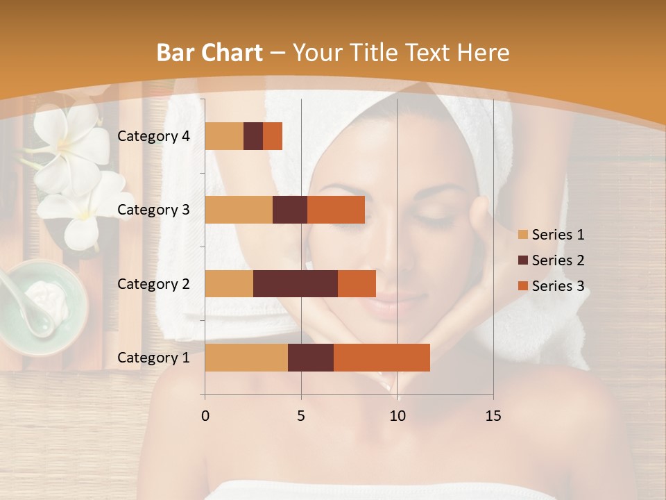 A Woman Getting A Massage In A Spa PowerPoint Template