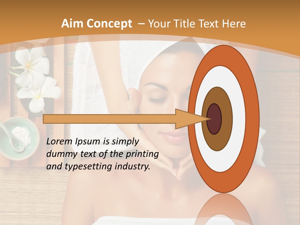 A Woman Getting A Massage In A Spa PowerPoint Template