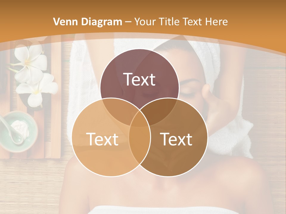 A Woman Getting A Massage In A Spa PowerPoint Template
